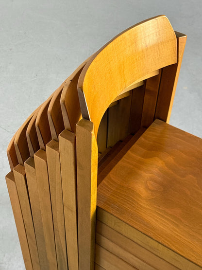 Vintage Stuhl Unikat Patina Massivholz grün hellbraun