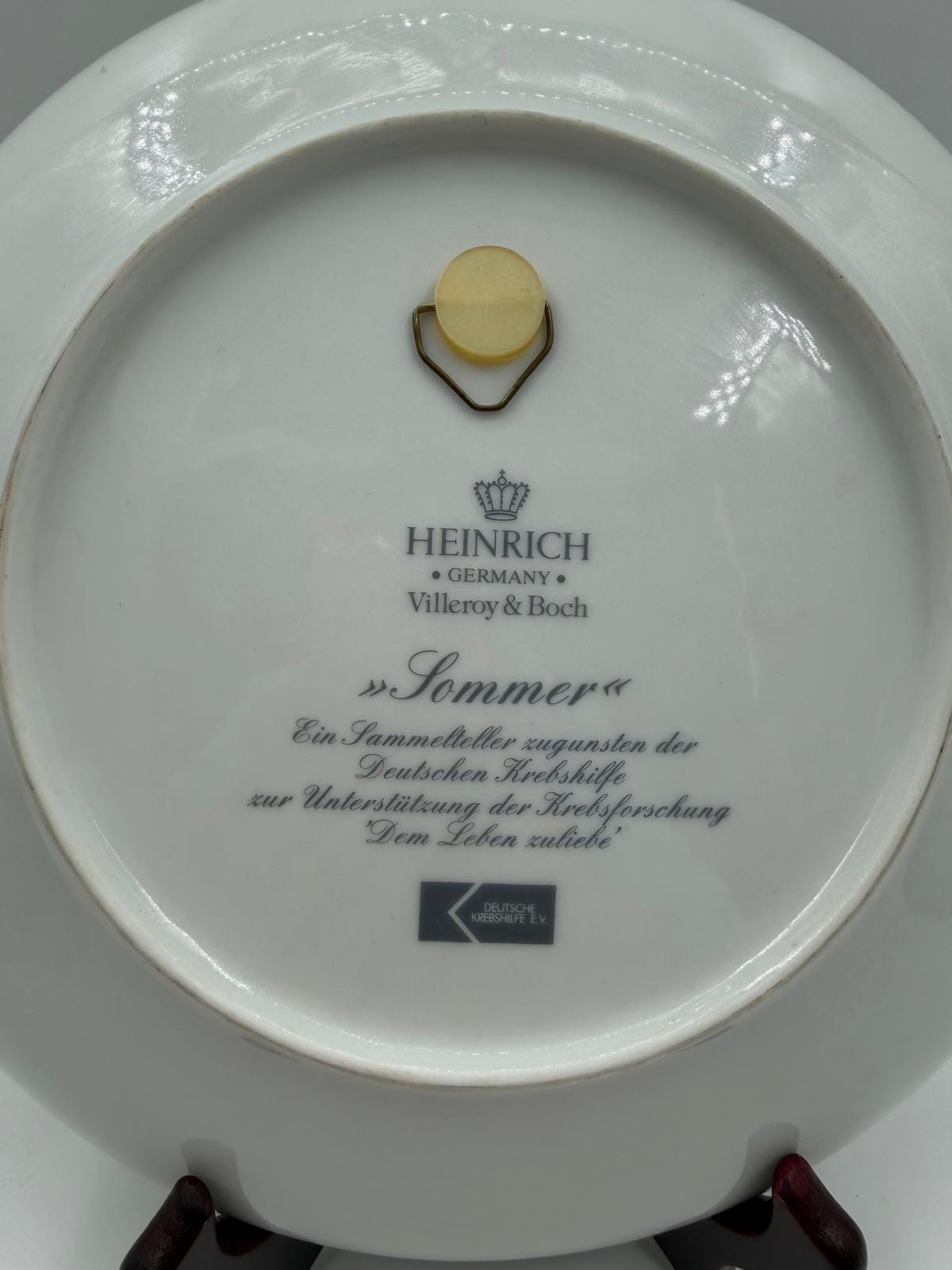 Vintage Dekoteller Sommer von Heinrich für Villeroy und Boch Mehrfarbig