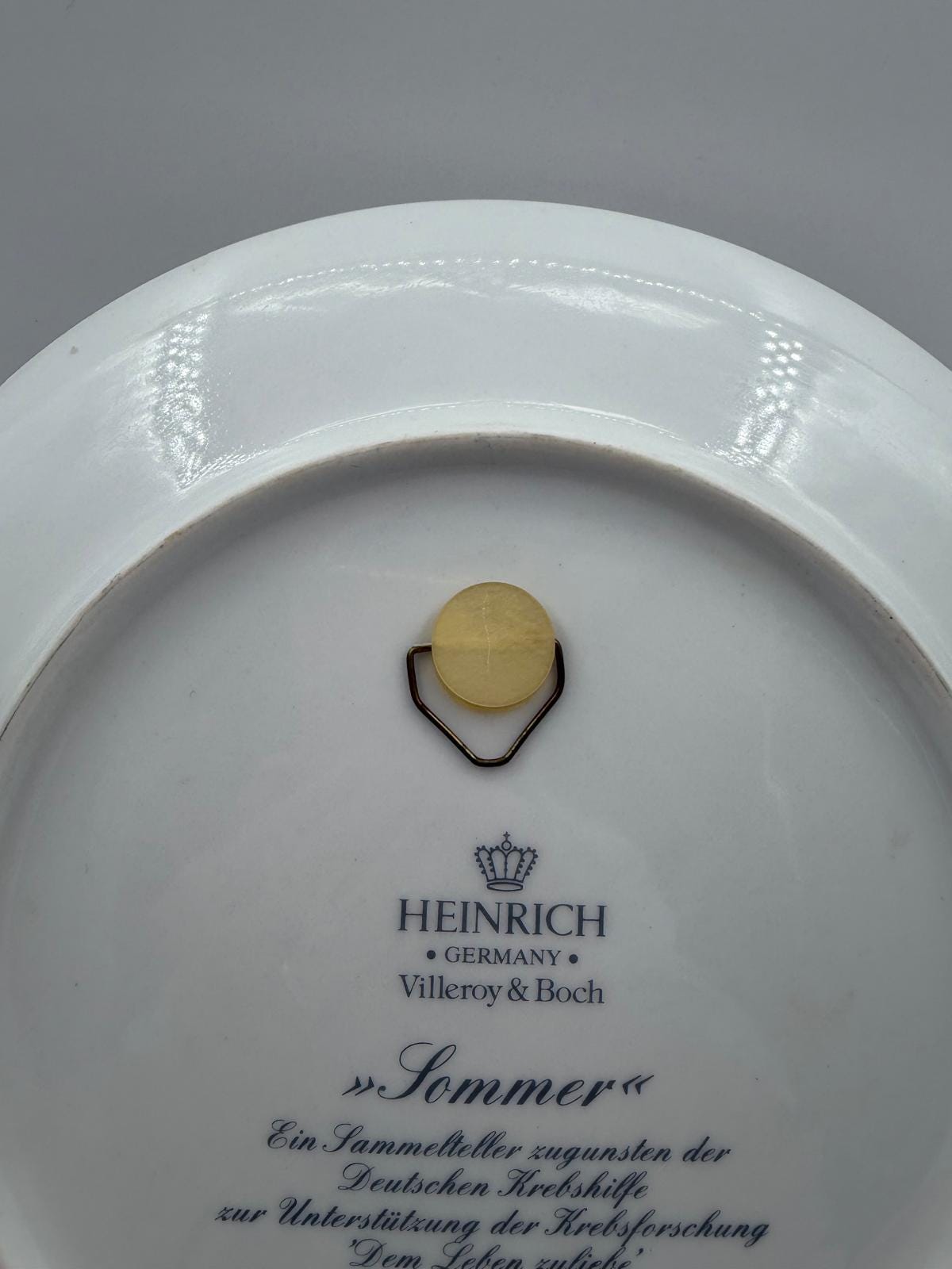 Vintage Dekoteller Sommer von Heinrich für Villeroy und Boch Mehrfarbig