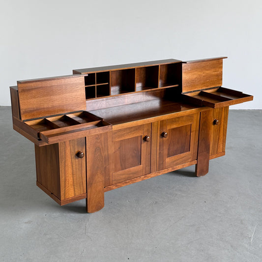 Vintage Sideboard Pranzo 602 von Silvio Coppola für Bernini Walnuss