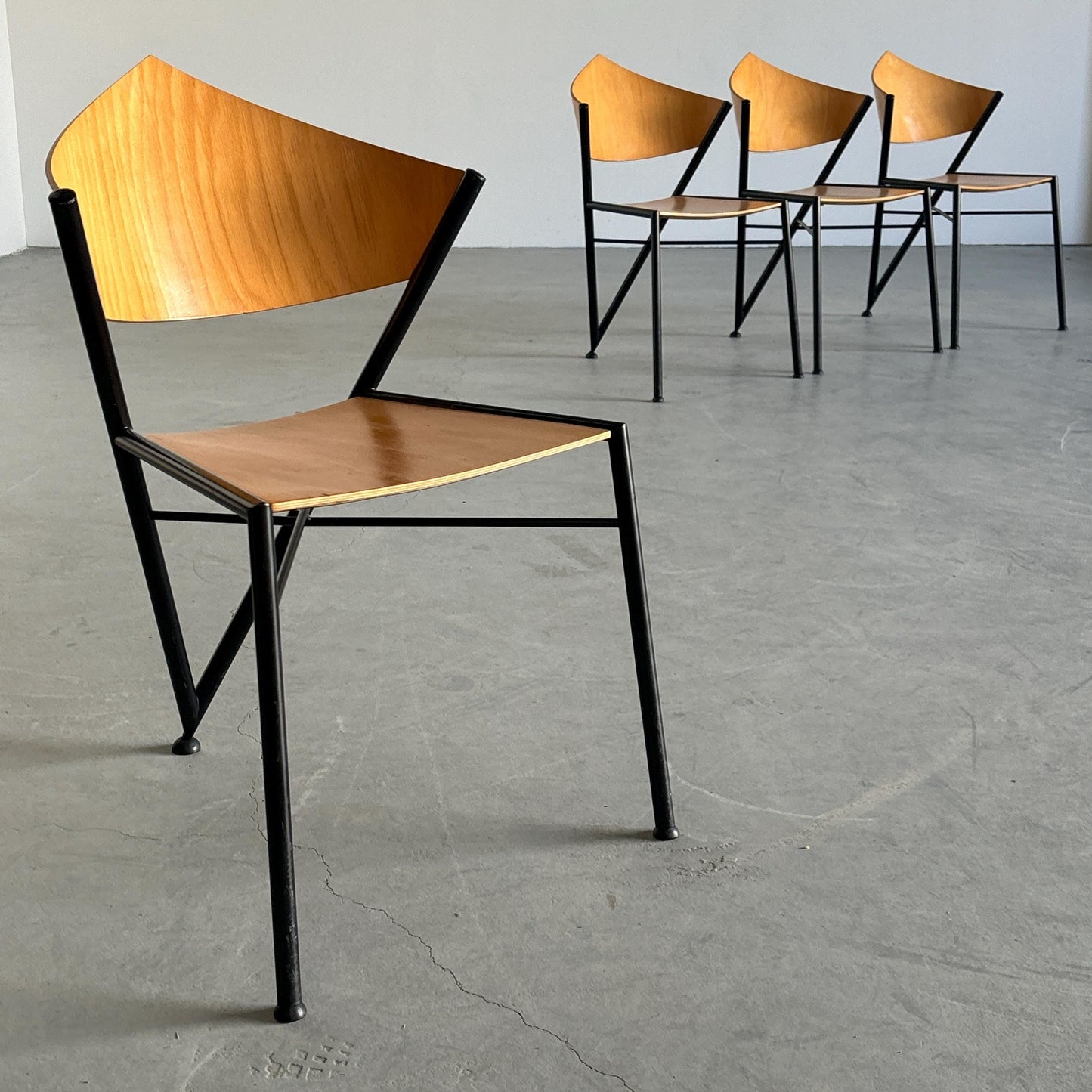 Vintage Set von 4 Stuhl D-Tec für Victory