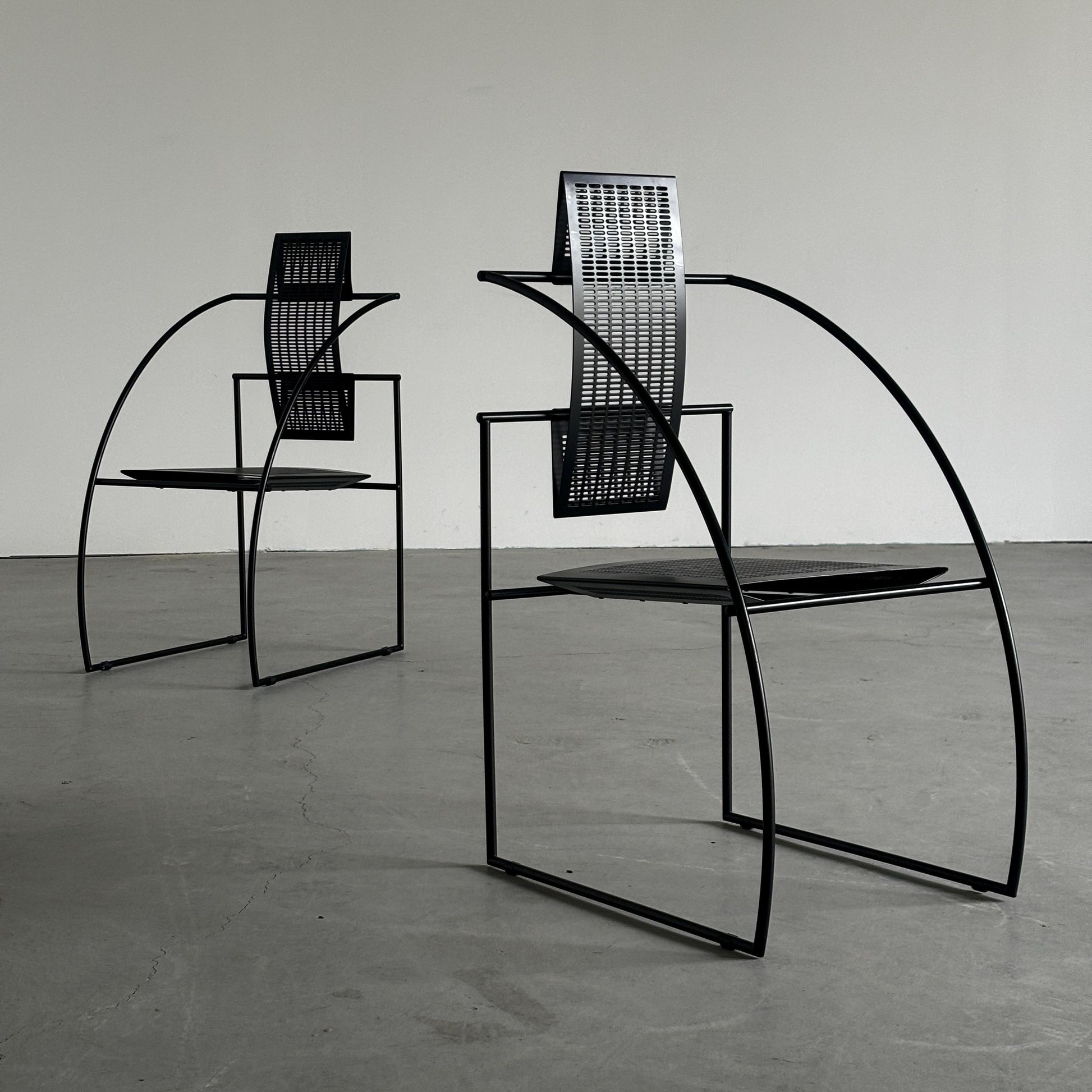 Vintage Set von 2 Quinta Sessel von Mario Botta für Alias, schwarz