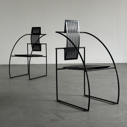 Vintage Set von 2 Quinta Sessel von Mario Botta für Alias, schwarz