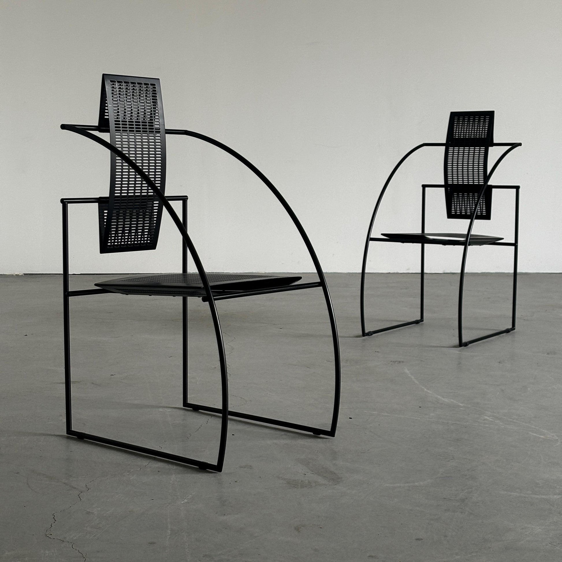 Vintage Set von 2 Quinta Sessel von Mario Botta für Alias, schwarz