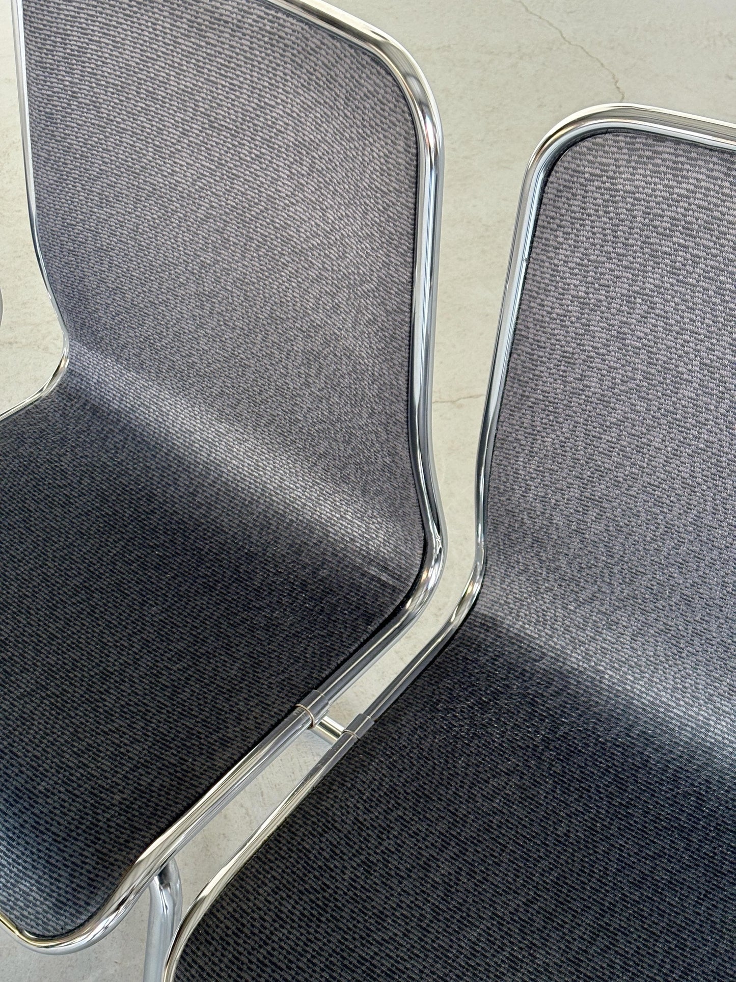 Vintage Set von 4 Freischwinger Stuhl Taro von Tacke Sitzmöbel für Tacke Sitzmöbel