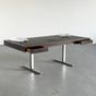 Vintage Desk for Walter Knoll Teak Leather Steel