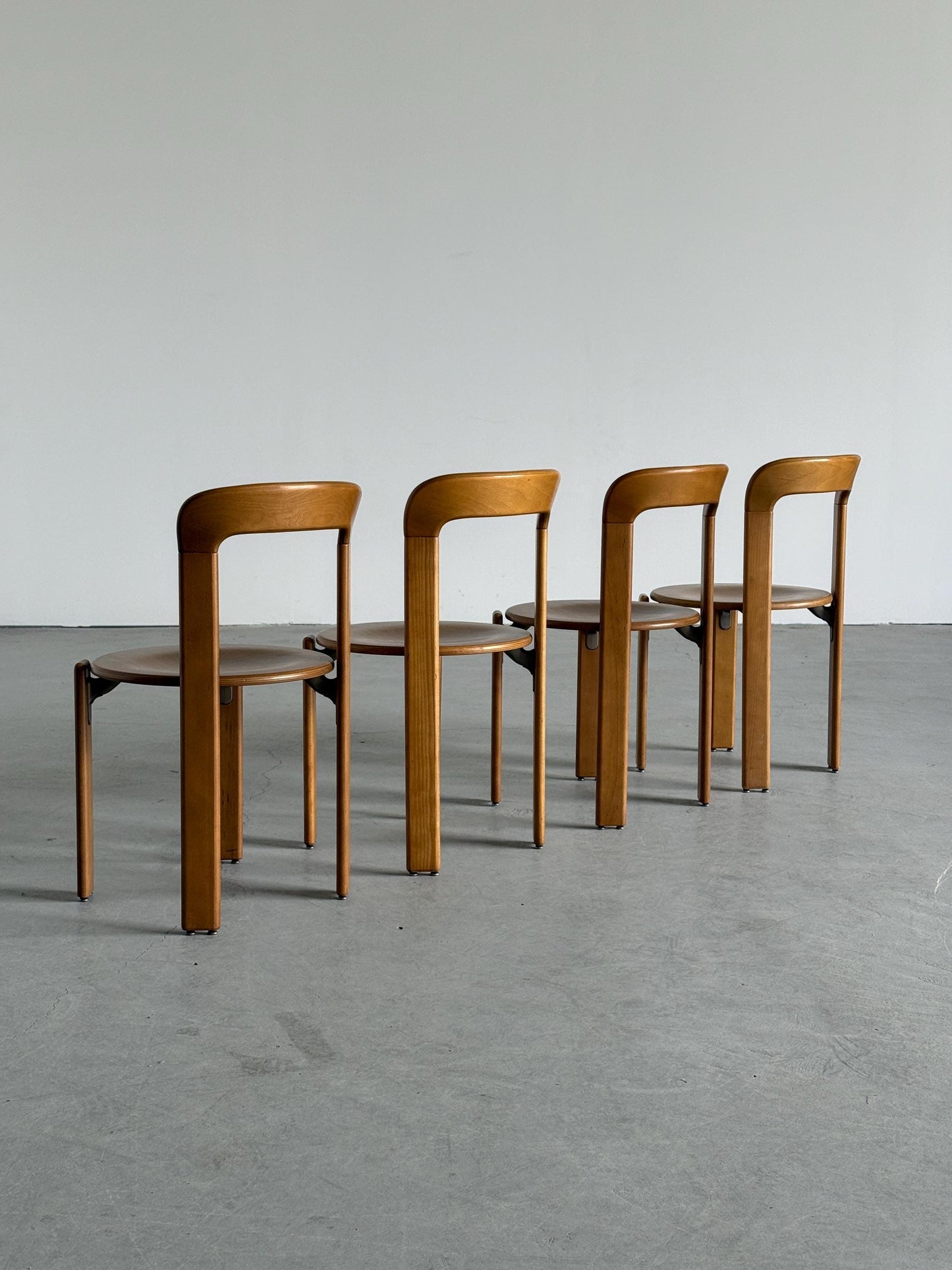 Vintage Stuhl Bruno Rey von Bruno Rey für Dietiker Naturholzton