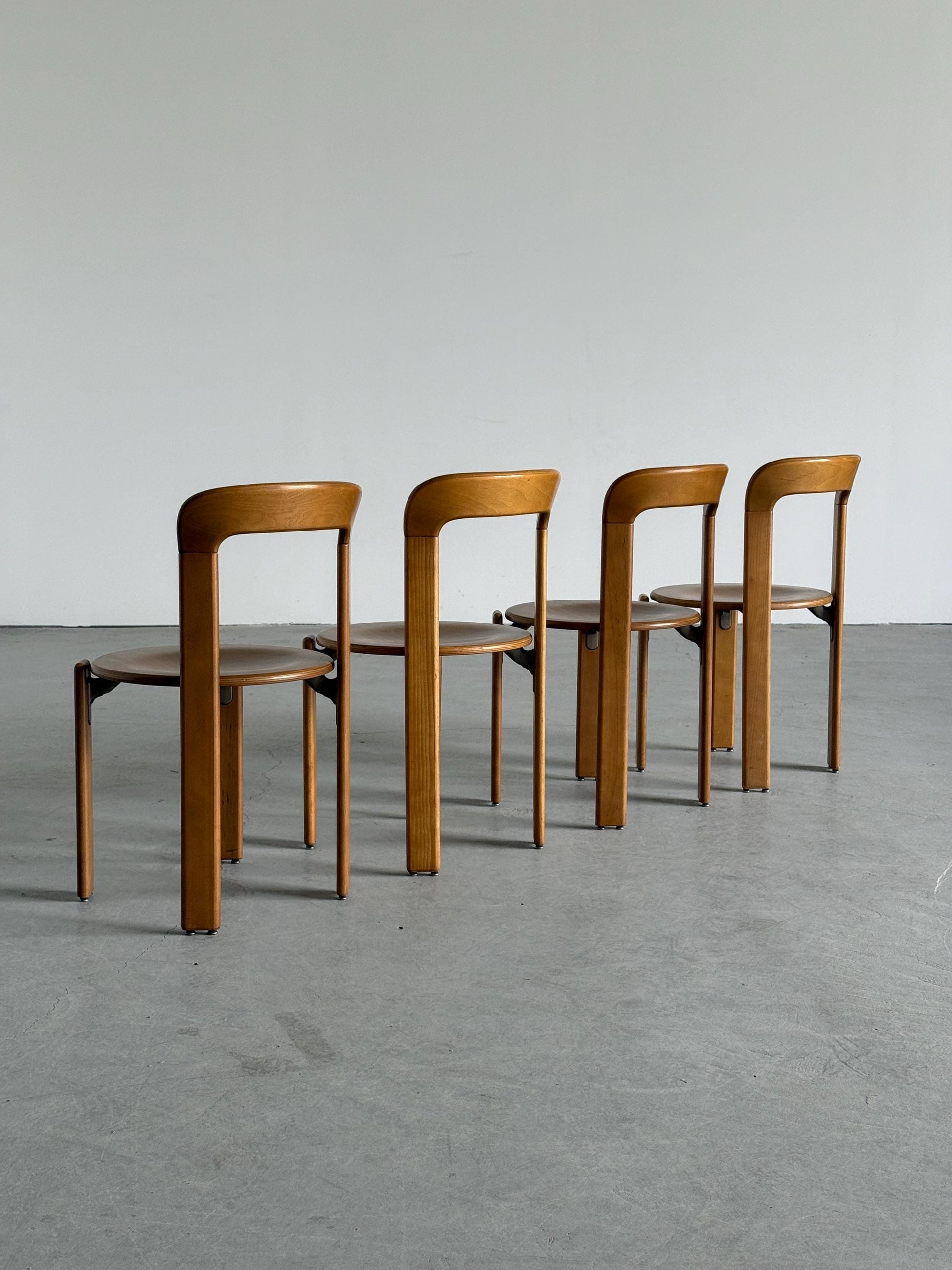 Vintage Stuhl Bruno Rey von Bruno Rey für Dietiker Naturholzton