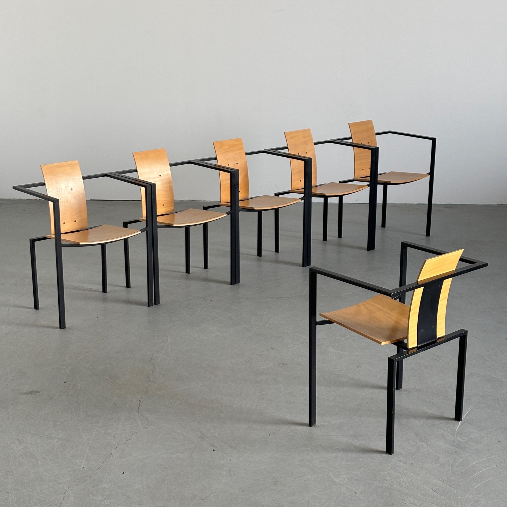 Vintage Stuhl von Karl Friedrich Förster für KFF, Schwarz Naturton