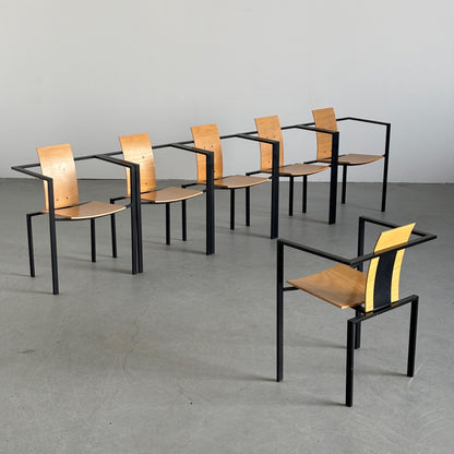 Vintage Stuhl von Karl Friedrich Förster für KFF, Schwarz Naturton