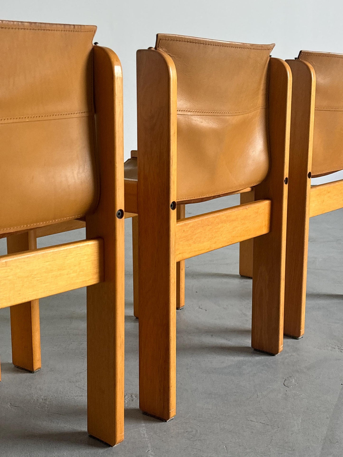 Vintage Stuhl von Ibisco Sedie für Ibisco Sedie cognac-beige