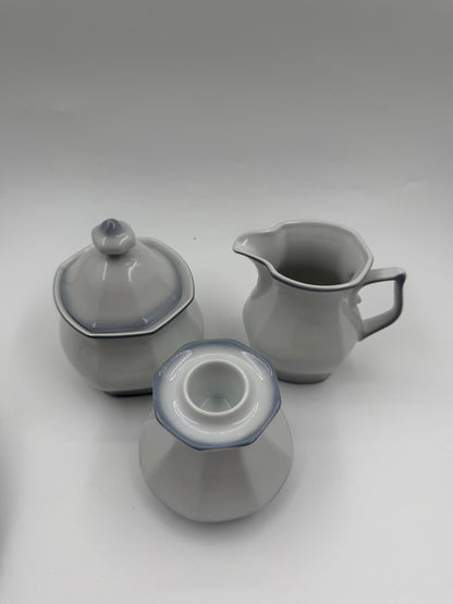 Vintage Kaffeeservice von Winterling Marktleuthen für 8 Personen 29-teilig Weiß Porzellan