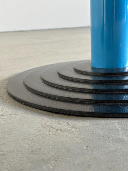 Vintage Tisch Kroma von Antonia Astori für Driade, hellblau schwarz weiß