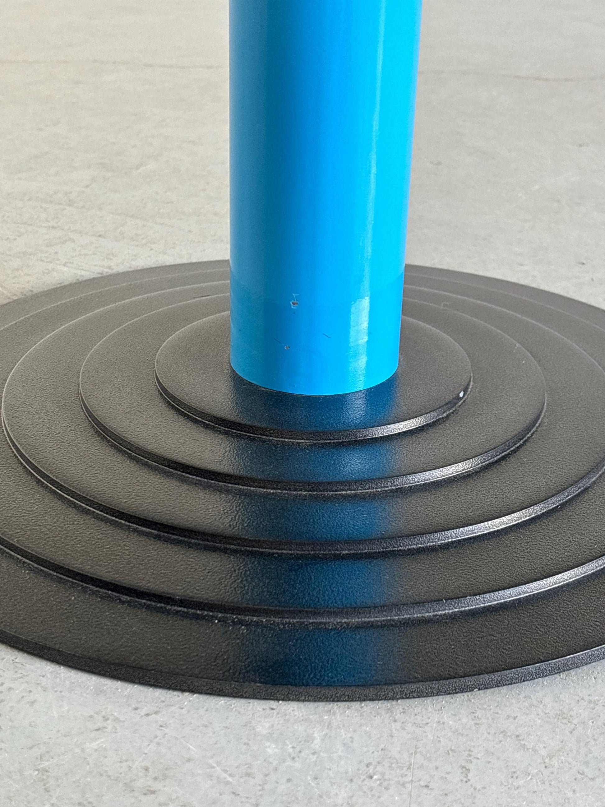 Vintage Tisch Kroma von Antonia Astori für Driade, hellblau schwarz weiß