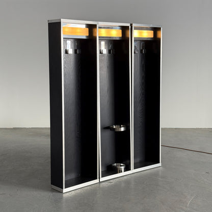 Vintage Garderobe mit Beleuchtung für Italien Vintage 1970er, freistehend
