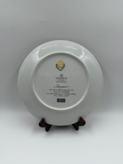 Vintage Dekoteller Sommer von Heinrich für Villeroy und Boch Mehrfarbig