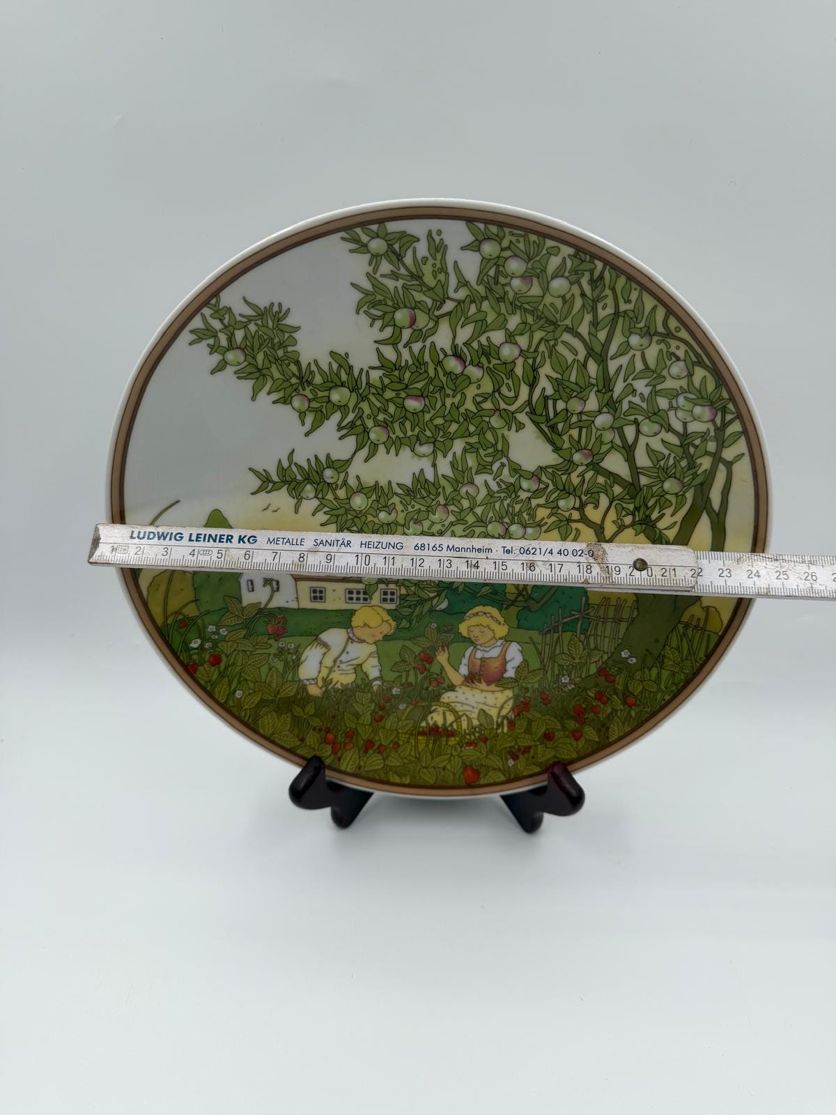 Vintage Dekoteller Sommer von Heinrich für Villeroy und Boch Mehrfarbig