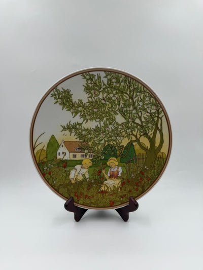 Assiette décorative vintage d'été par Heinrich pour Villeroy et Boch Multicolore