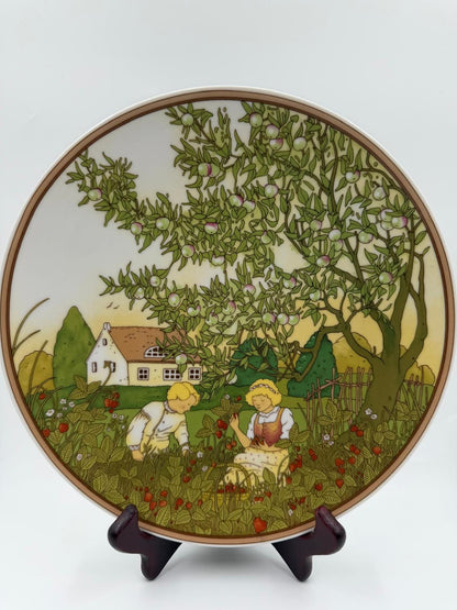 Vintage Dekoteller Sommer von Heinrich für Villeroy und Boch Mehrfarbig