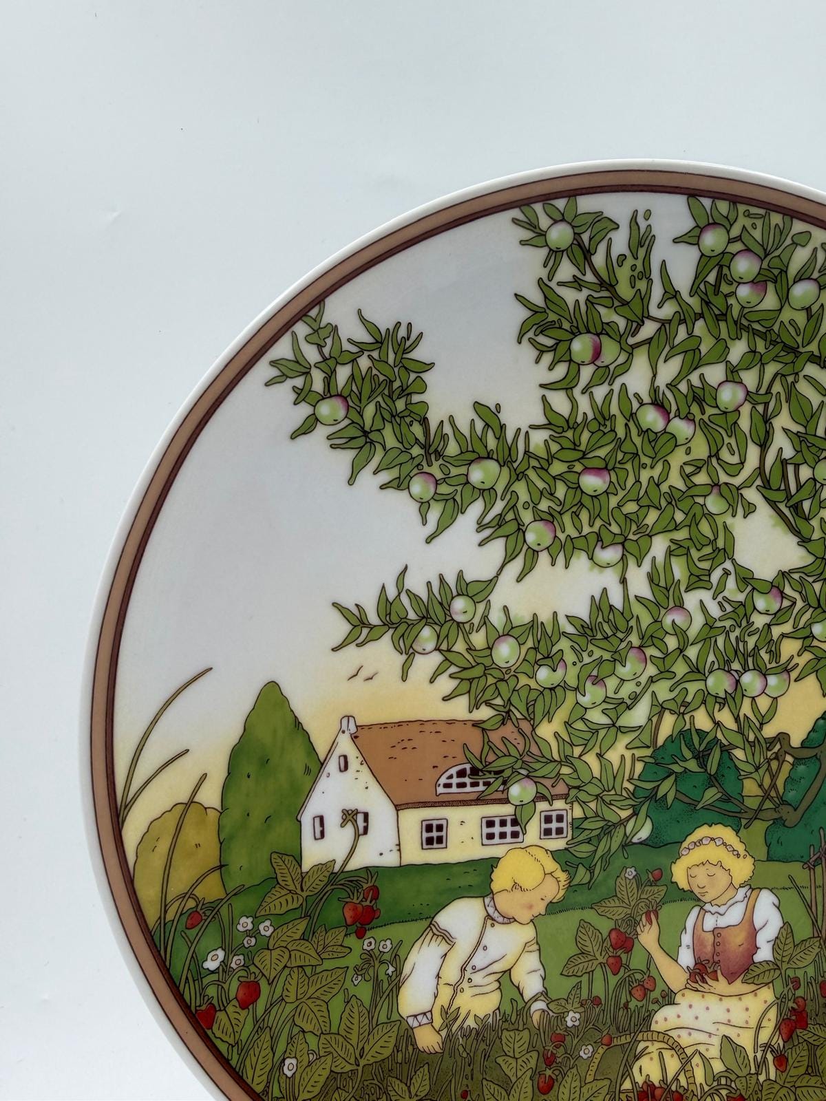 Vintage Dekoteller Sommer von Heinrich für Villeroy und Boch Mehrfarbig