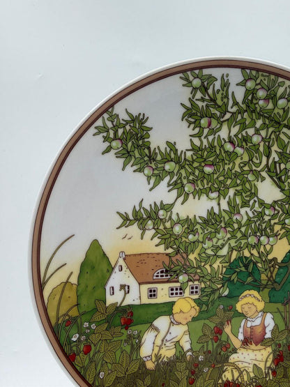 Vintage Dekoteller Sommer von Heinrich für Villeroy und Boch Mehrfarbig