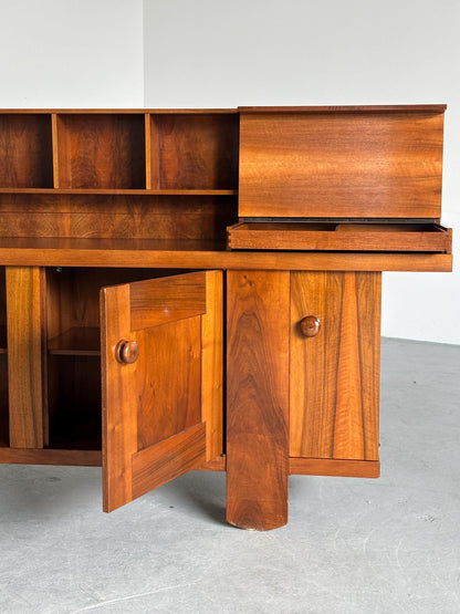 Vintage Sideboard Pranzo 602 von Silvio Coppola für Bernini Walnuss