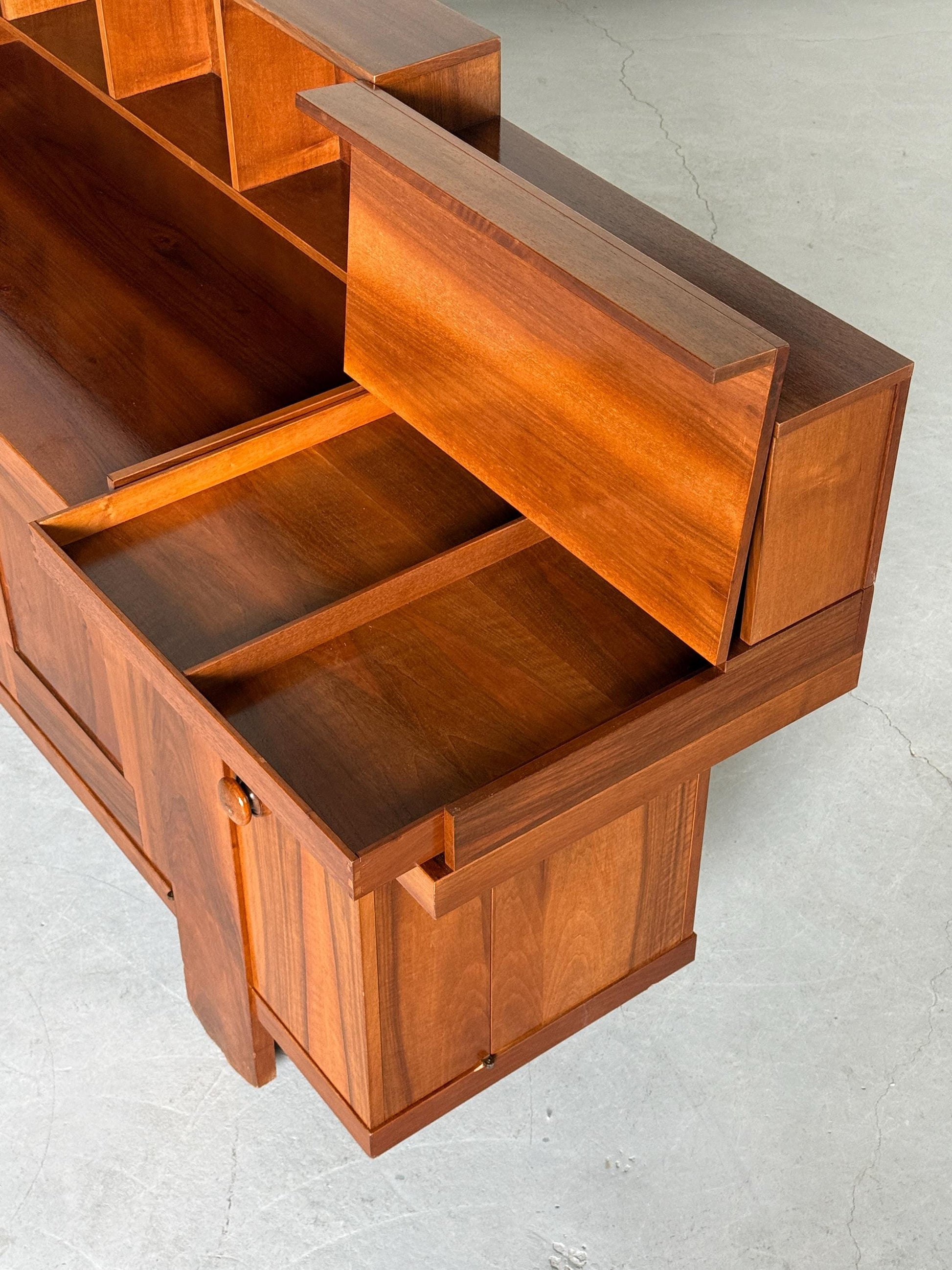 Vintage Sideboard Pranzo 602 von Silvio Coppola für Bernini Walnuss