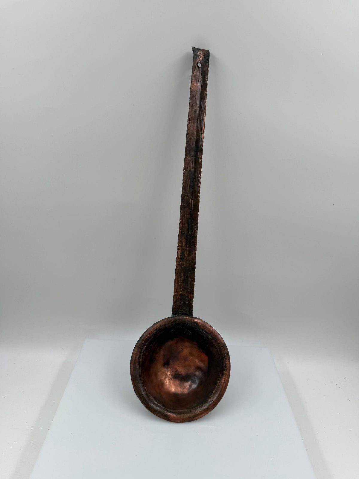 Vintage Kupfer Schöpfkelle handgefertigt gehämmert 40cm