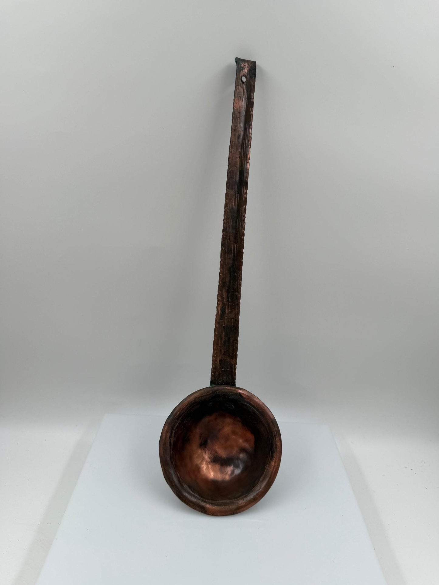 Vintage Kupfer Schöpfkelle handgefertigt gehämmert 40cm