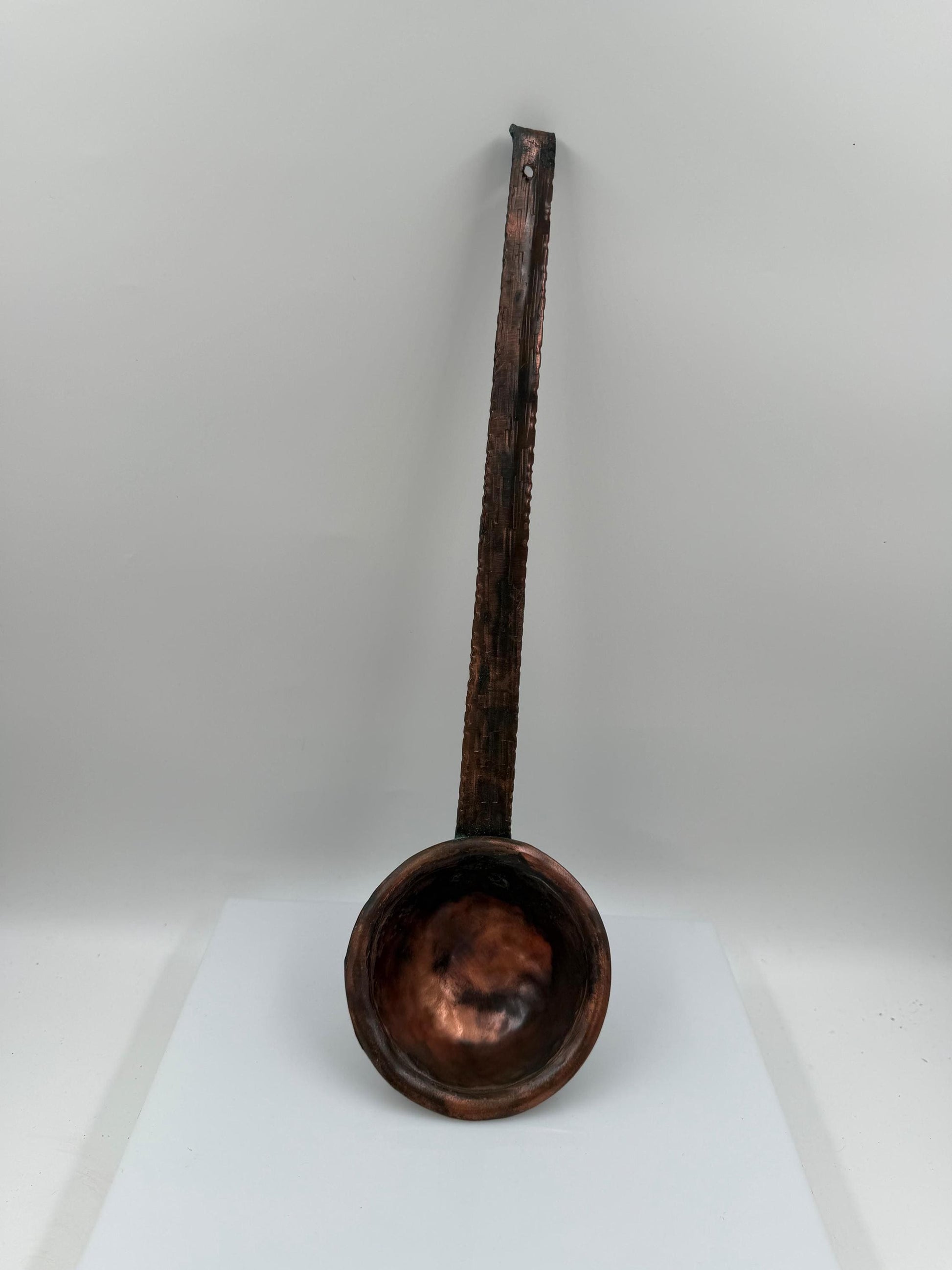 Vintage Kupfer Schöpfkelle handgefertigt gehämmert 40cm