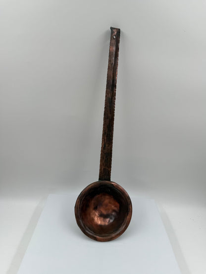 Vintage Kupfer Schöpfkelle handgefertigt gehämmert 40cm