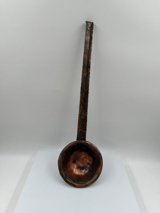 Vintage Kupfer Schöpfkelle handgefertigt gehämmert 40cm