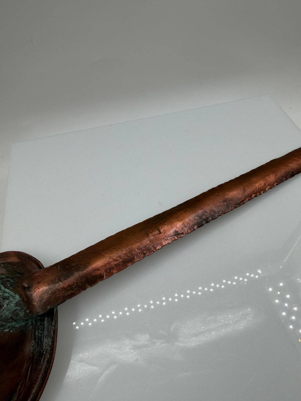Vintage Kupfer Schöpfkelle handgefertigt gehämmert 40cm