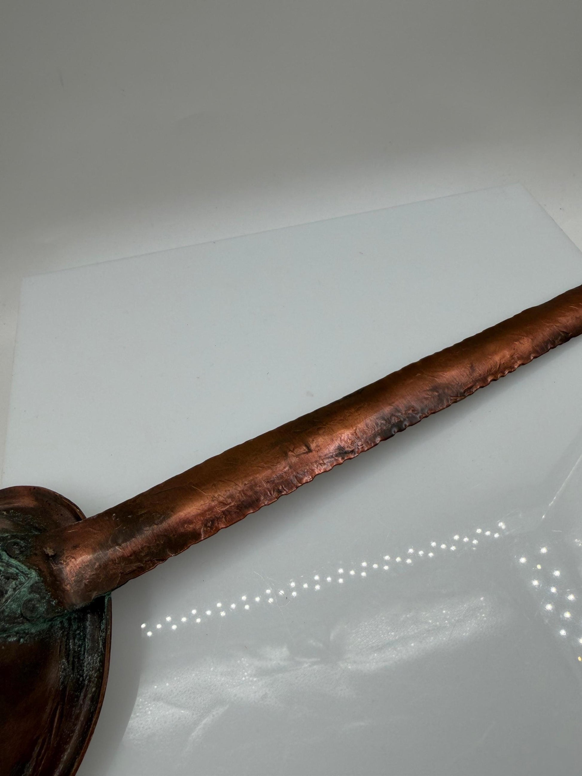 Vintage Kupfer Schöpfkelle handgefertigt gehämmert 40cm