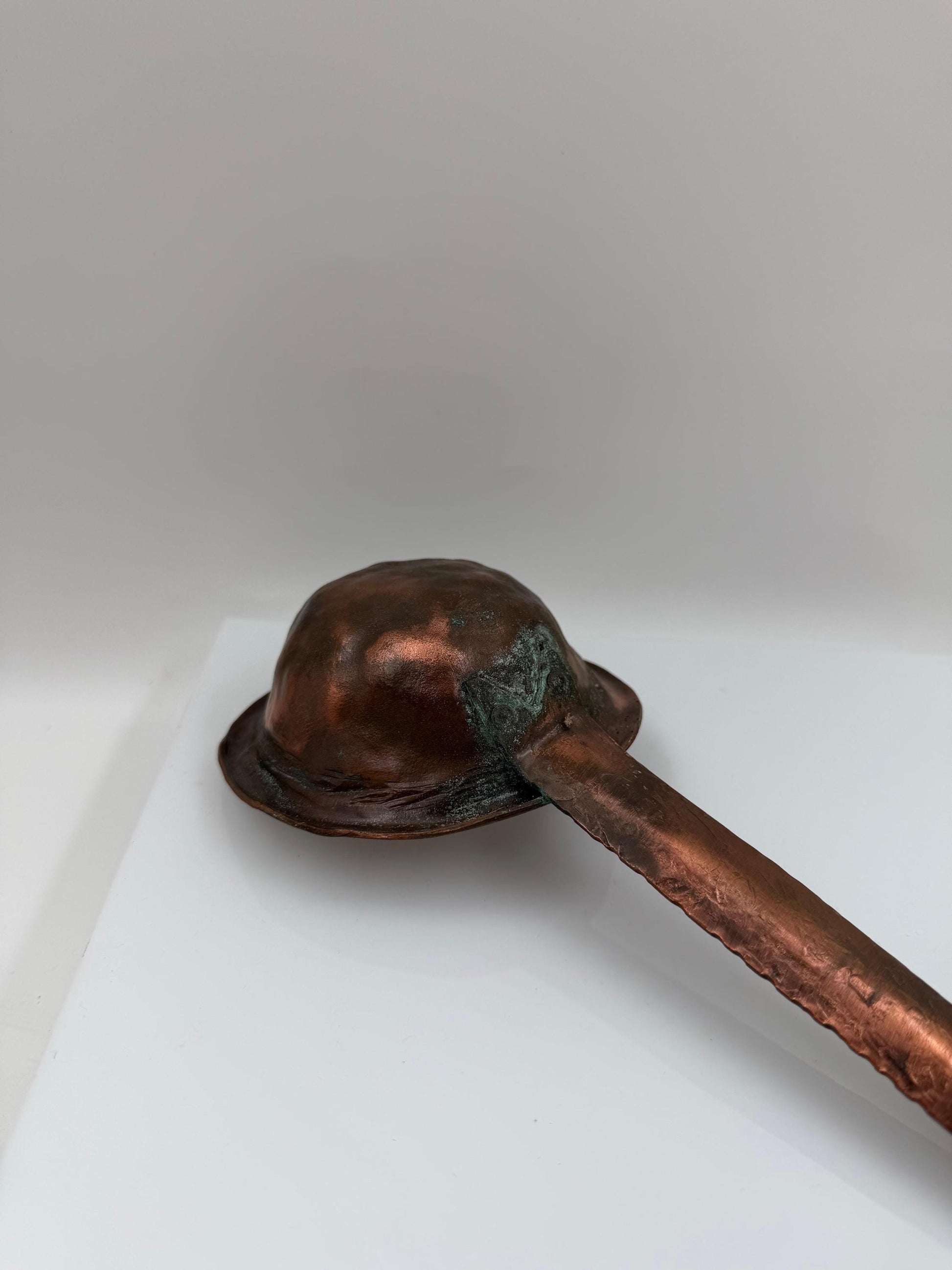Vintage Kupfer Schöpfkelle handgefertigt gehämmert 40cm