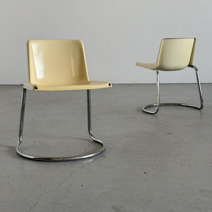 Set von 2 Vintage Essstuhl Alessia von Giotto Stoppino für Driade