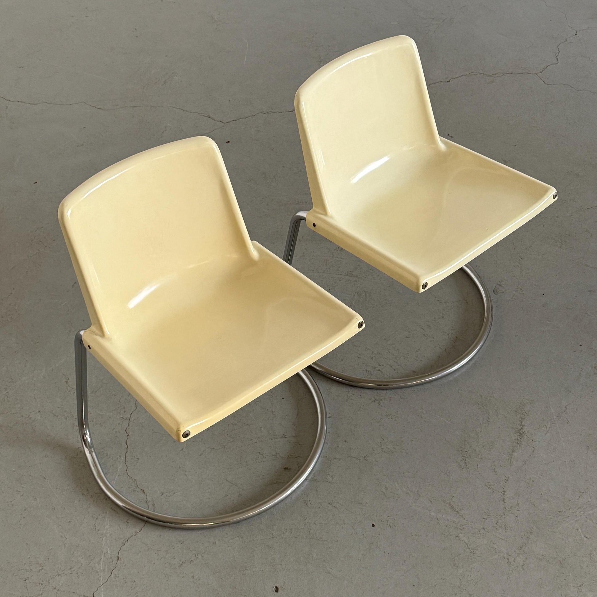 Set von 2 Vintage Essstuhl Alessia von Giotto Stoppino für Driade