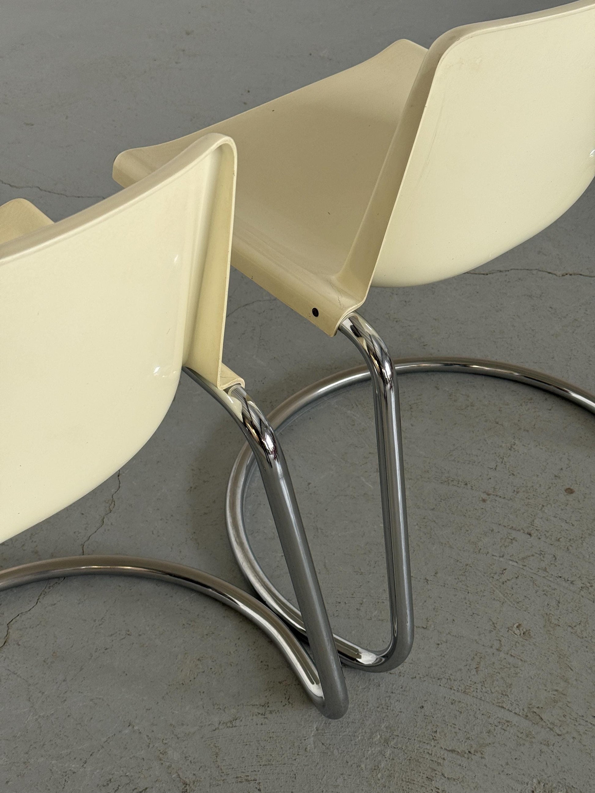 Set von 2 Vintage Essstuhl Alessia von Giotto Stoppino für Driade