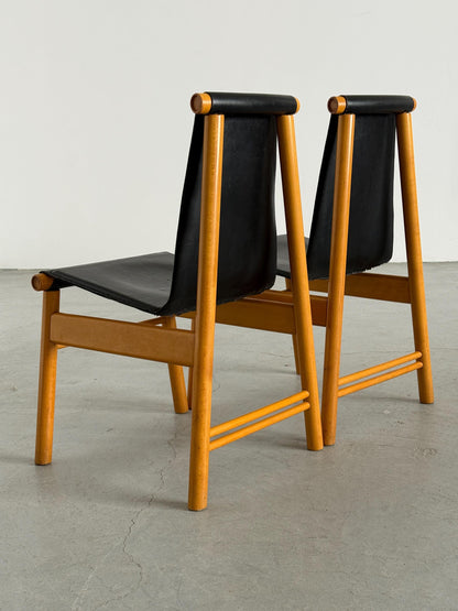 Set von 2 Vintage Essstuhl im Scarpa Stil