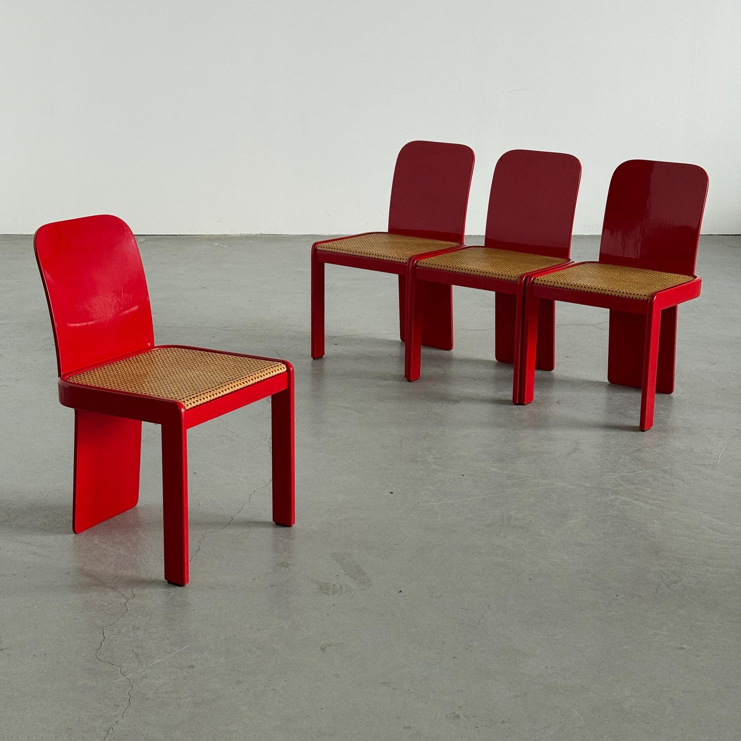 Vintage Set von 4 Stuhl von Pierluigi Molinari für Pozzi Milano