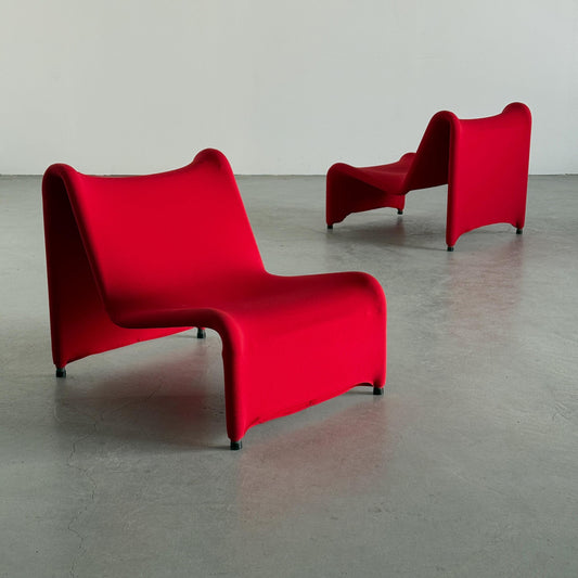 Vintage Loungesessel Årjäng von Ikea rot