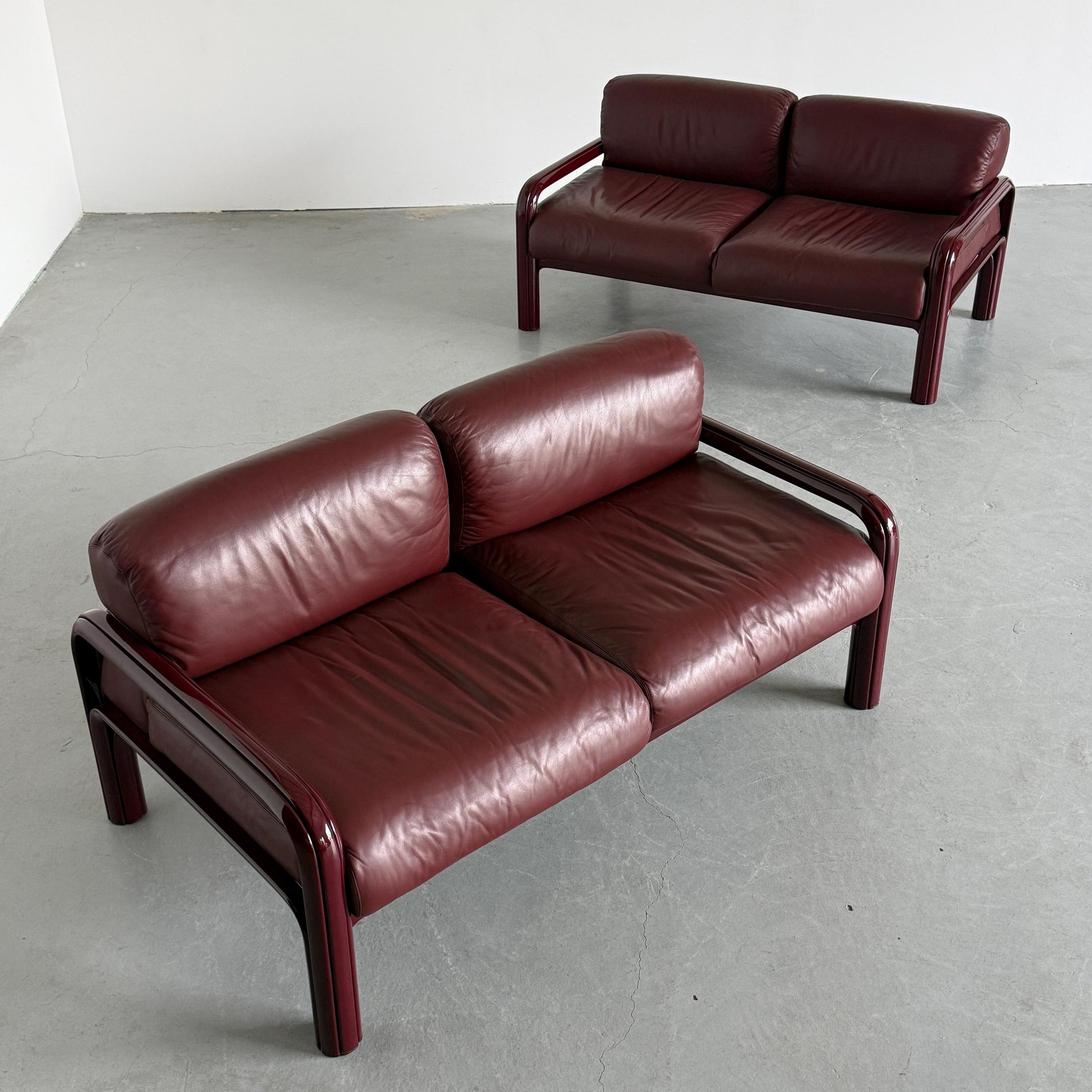 Vintage Sofa Orsay von Gae Aulenti für Knoll International Schwarz