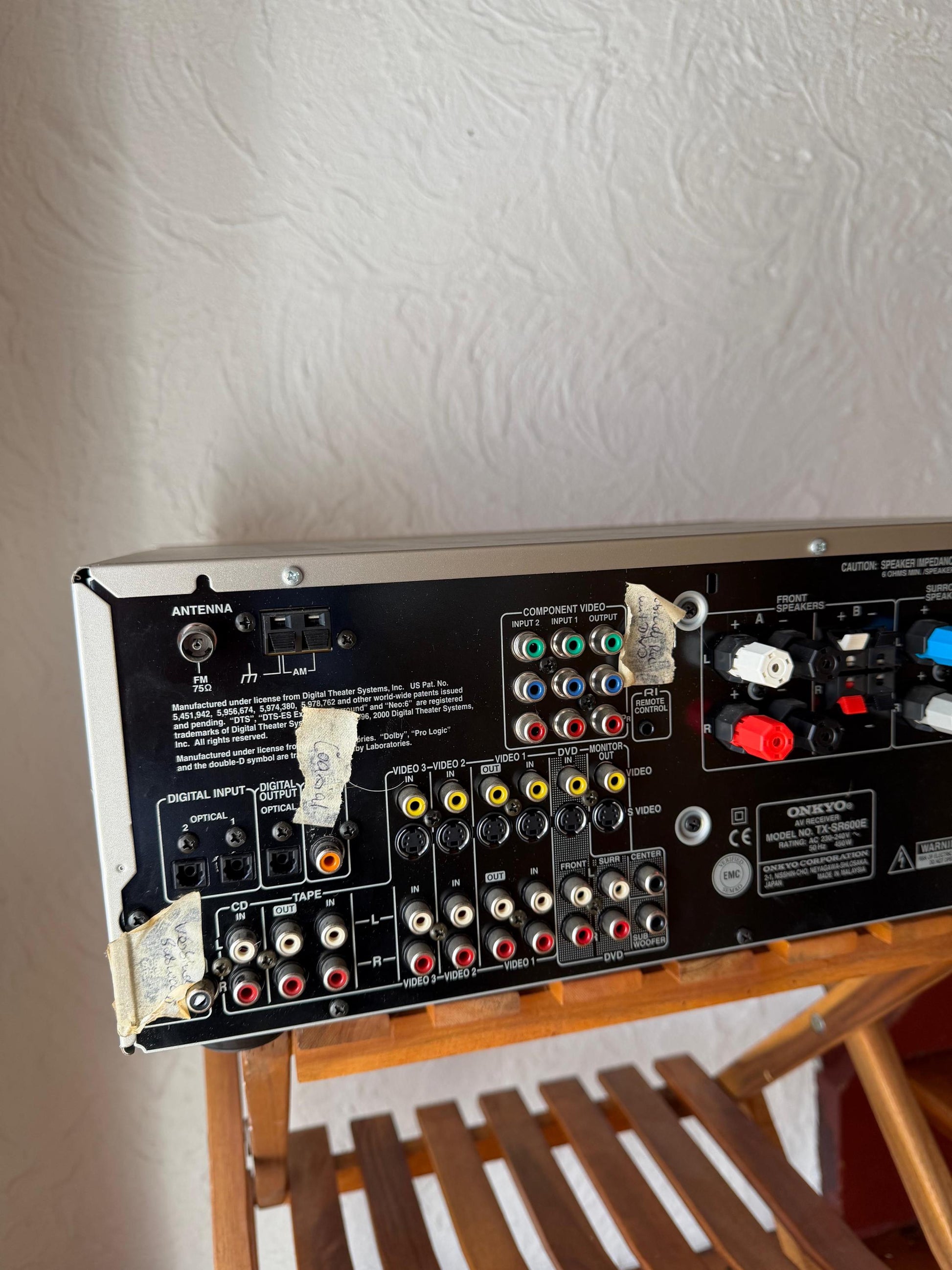 Vintage A/V-Receiver TX-SR600E für Onkyo in Silber
