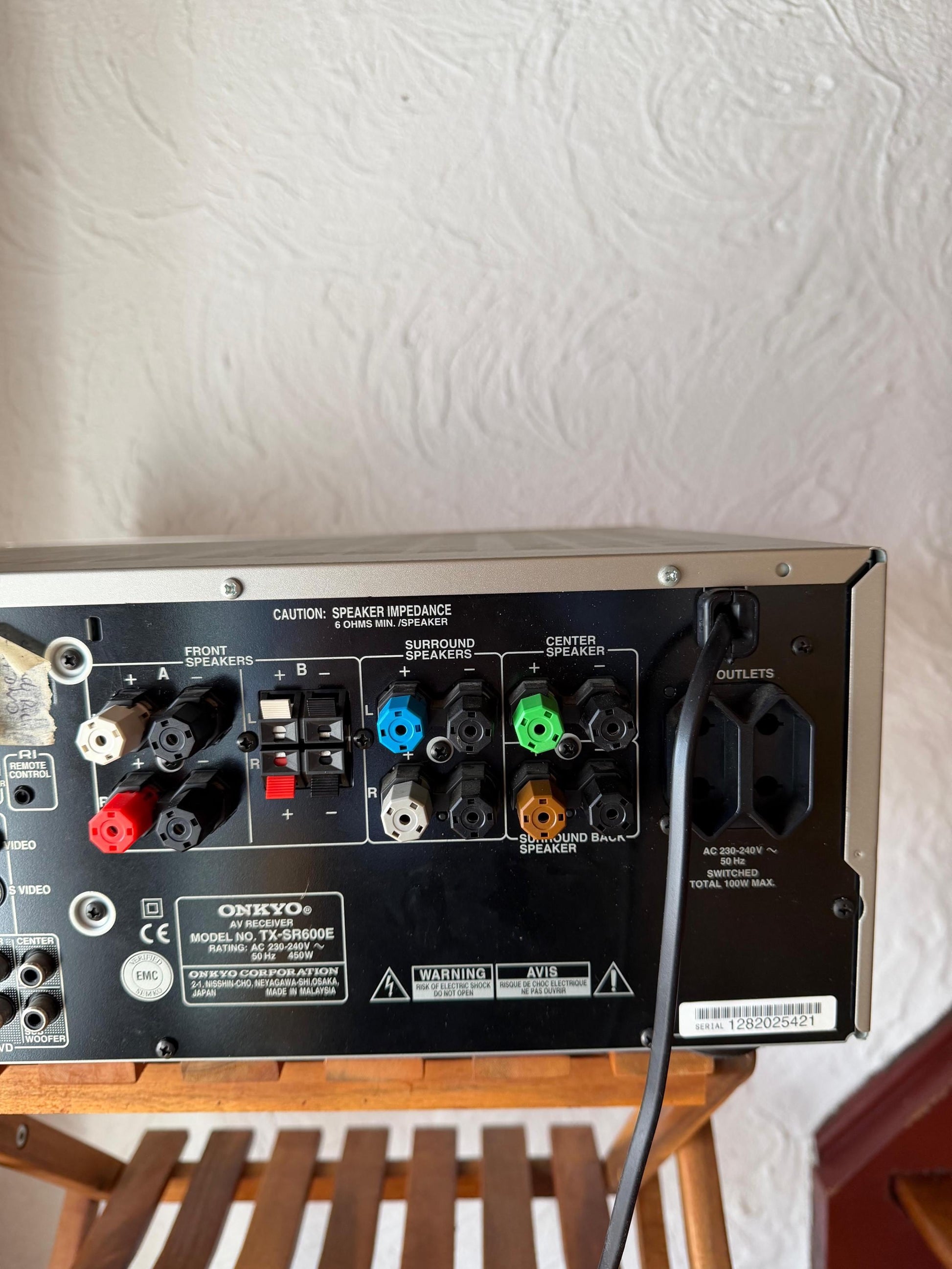 Vintage A/V-Receiver TX-SR600E für Onkyo in Silber