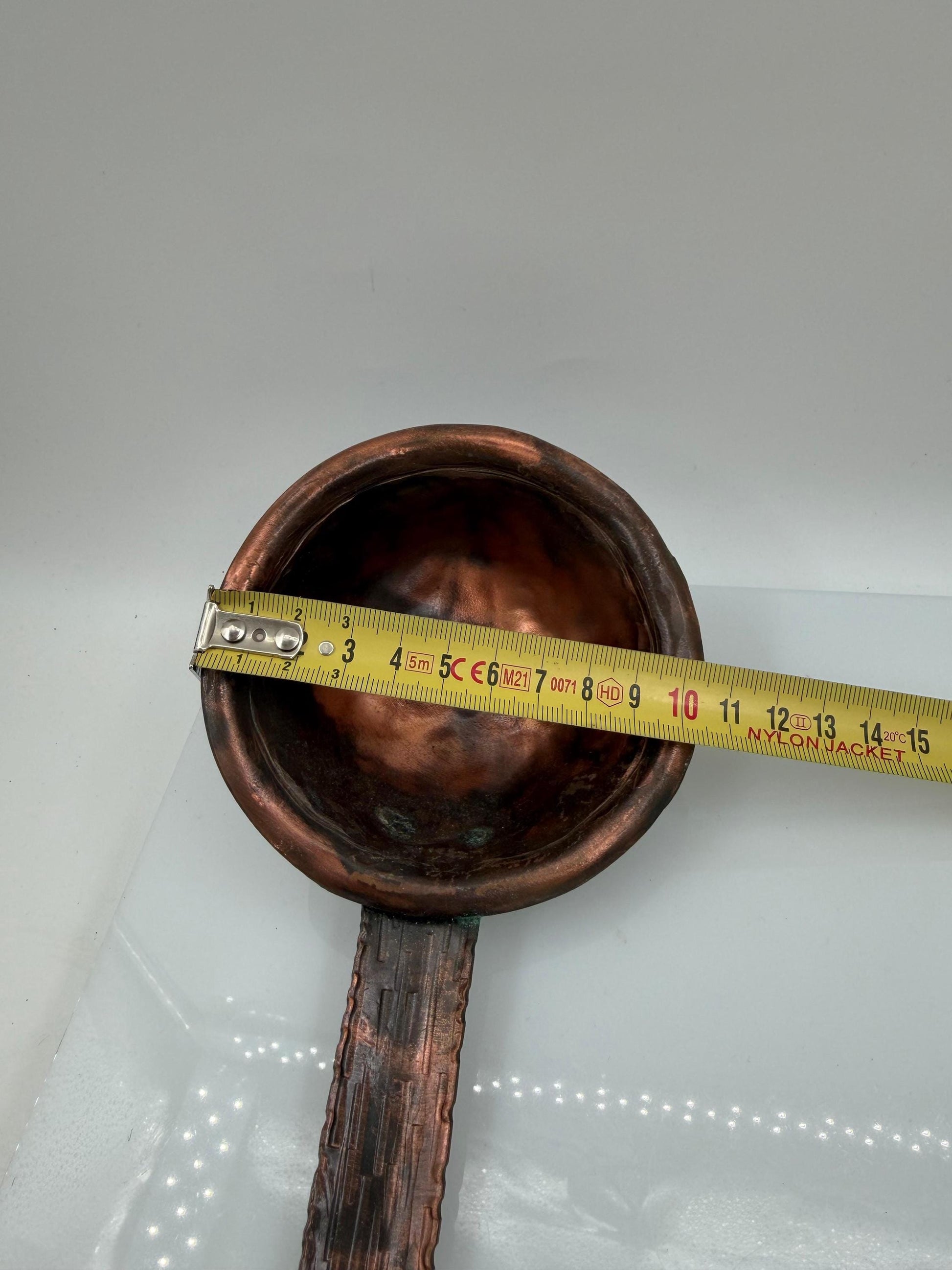 Vintage Kupfer Schöpfkelle handgefertigt gehämmert 40cm
