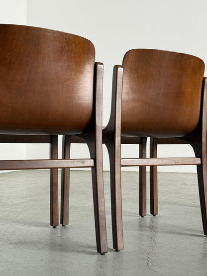 Set von 6 Vintage Stuhl Mito von Carlo Bartoli für Tisettanta