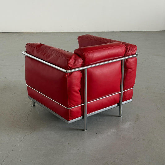 Vintage Sessel LC2 von Le Corbusier, Charlotte Perriand und Pierre Jeanneret für Cassina