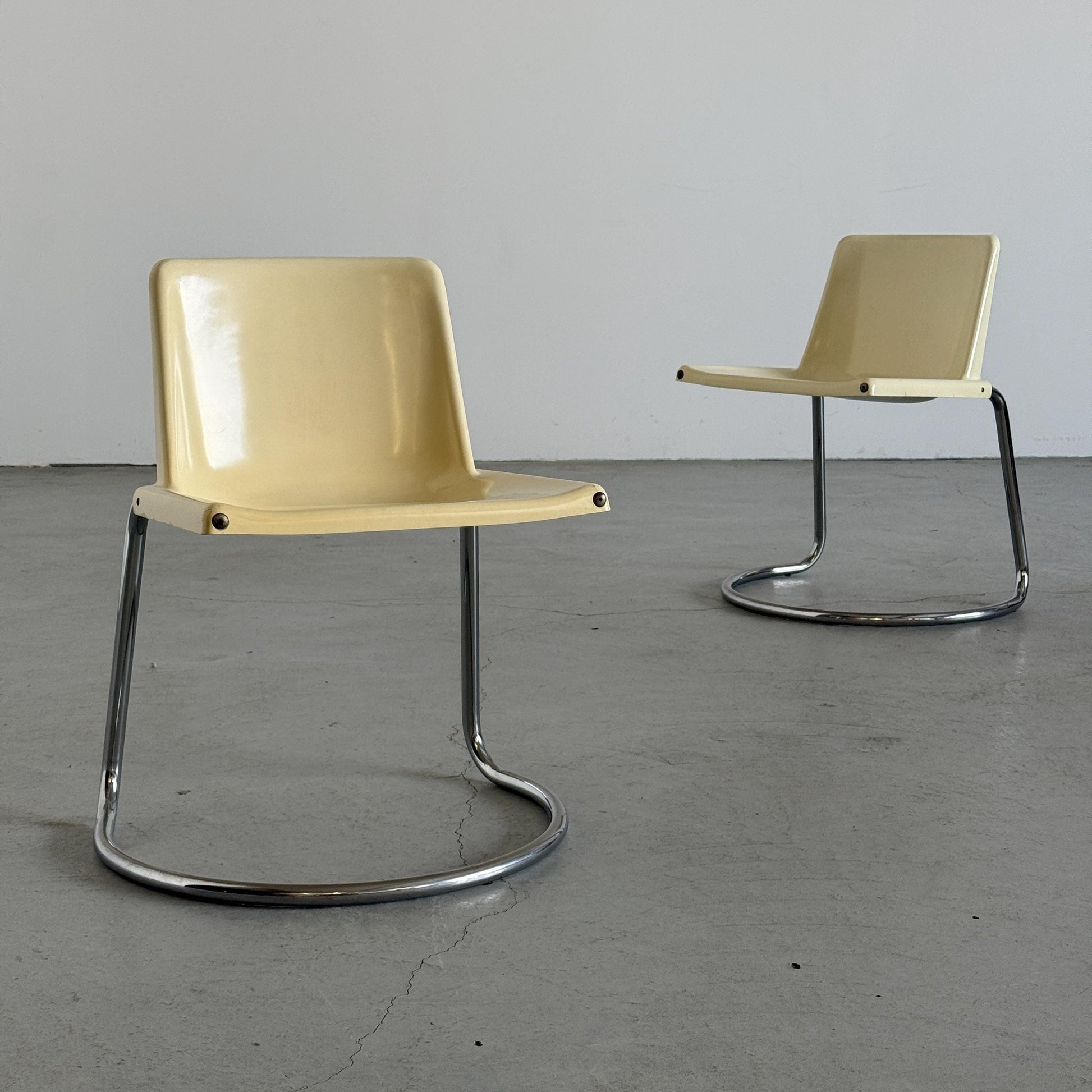 Set von 2 Vintage Essstuhl Alessia von Giotto Stoppino für Driade