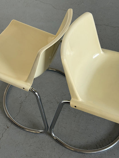 Set von 2 Vintage Essstuhl Alessia von Giotto Stoppino für Driade