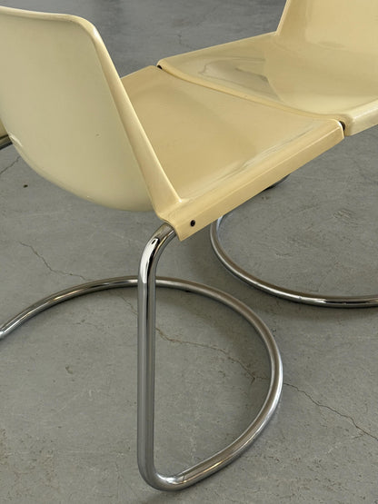 Set von 2 Vintage Essstuhl Alessia von Giotto Stoppino für Driade